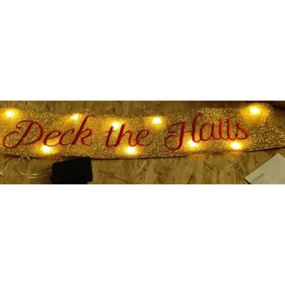 LED Deck the Halls Ribbon